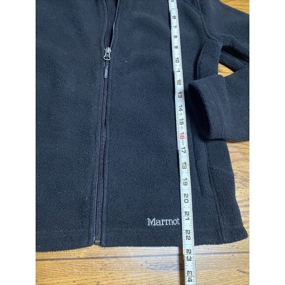 MARMOT windstopper jacket women's size medium black fleece full zip pockets A35 - Picture 5 of 8